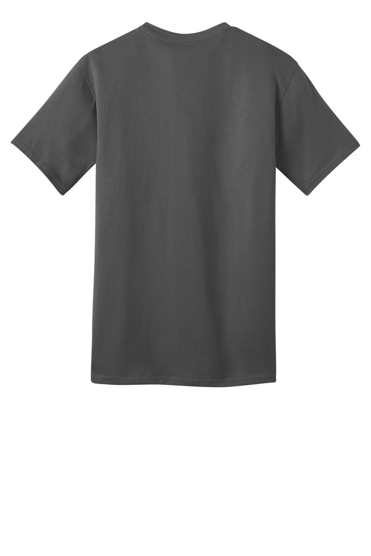 Port & Company Ring Spun Cotton Tee. PC150 Charcoal