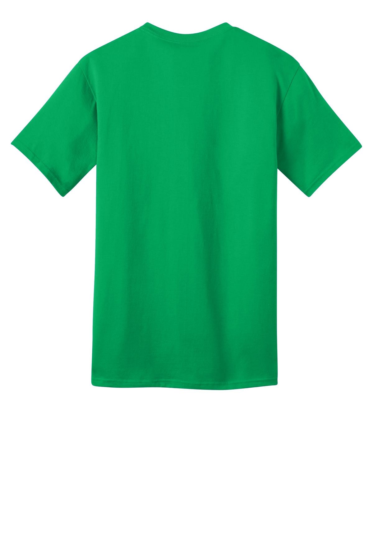 Port & Company Ring Spun Cotton Tee. PC150 Clover Green