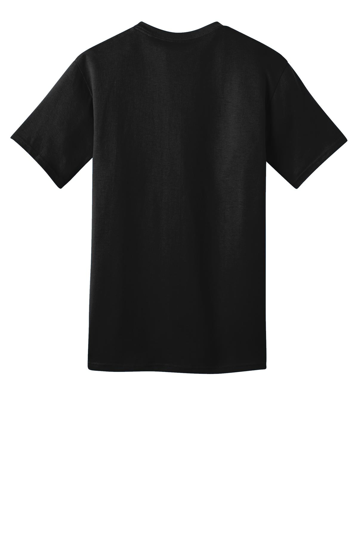 Port & Company Ring Spun Cotton Tee. PC150 Jet Black