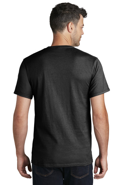 Port & Company Ring Spun Cotton Tee. PC150 Jet Black