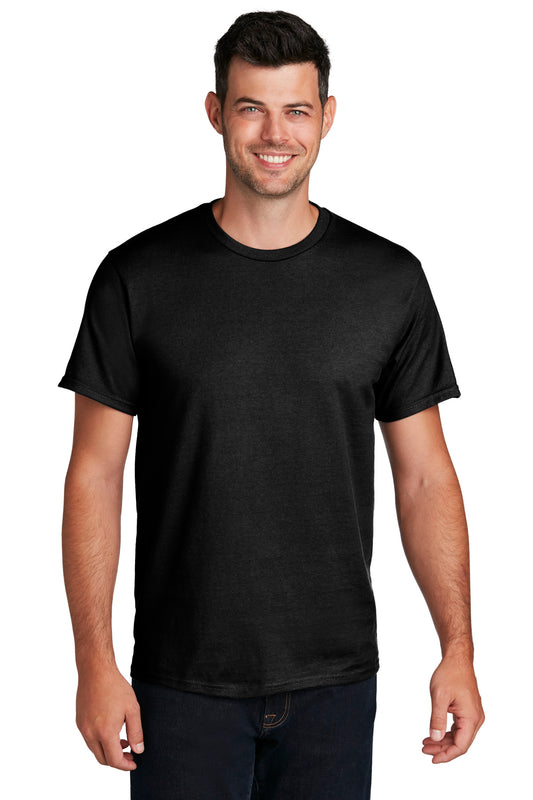 Port & Company Ring Spun Cotton Tee. PC150 Jet Black