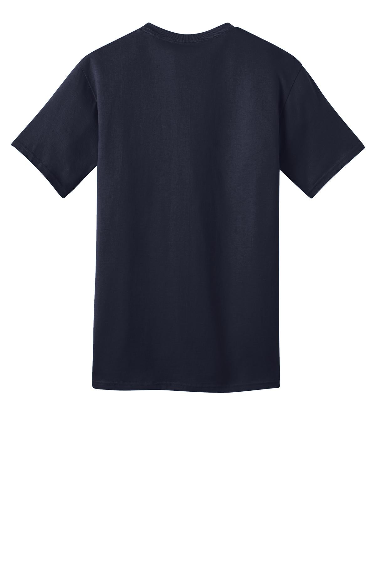 Port & Company Ring Spun Cotton Tee. PC150 Navy