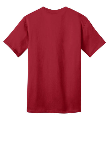 Port & Company Ring Spun Cotton Tee. PC150 Red