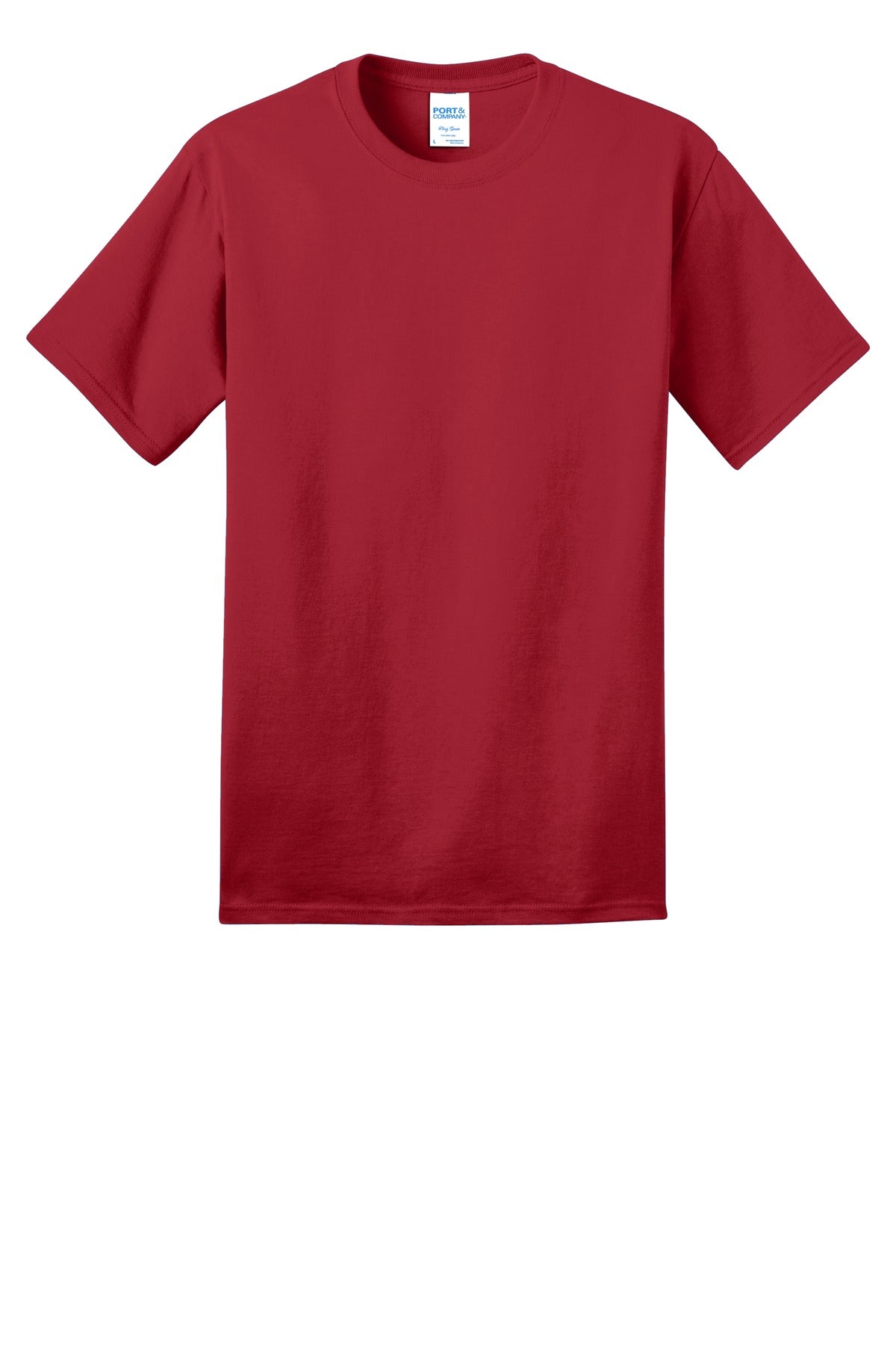 Port & Company Ring Spun Cotton Tee. PC150 Red