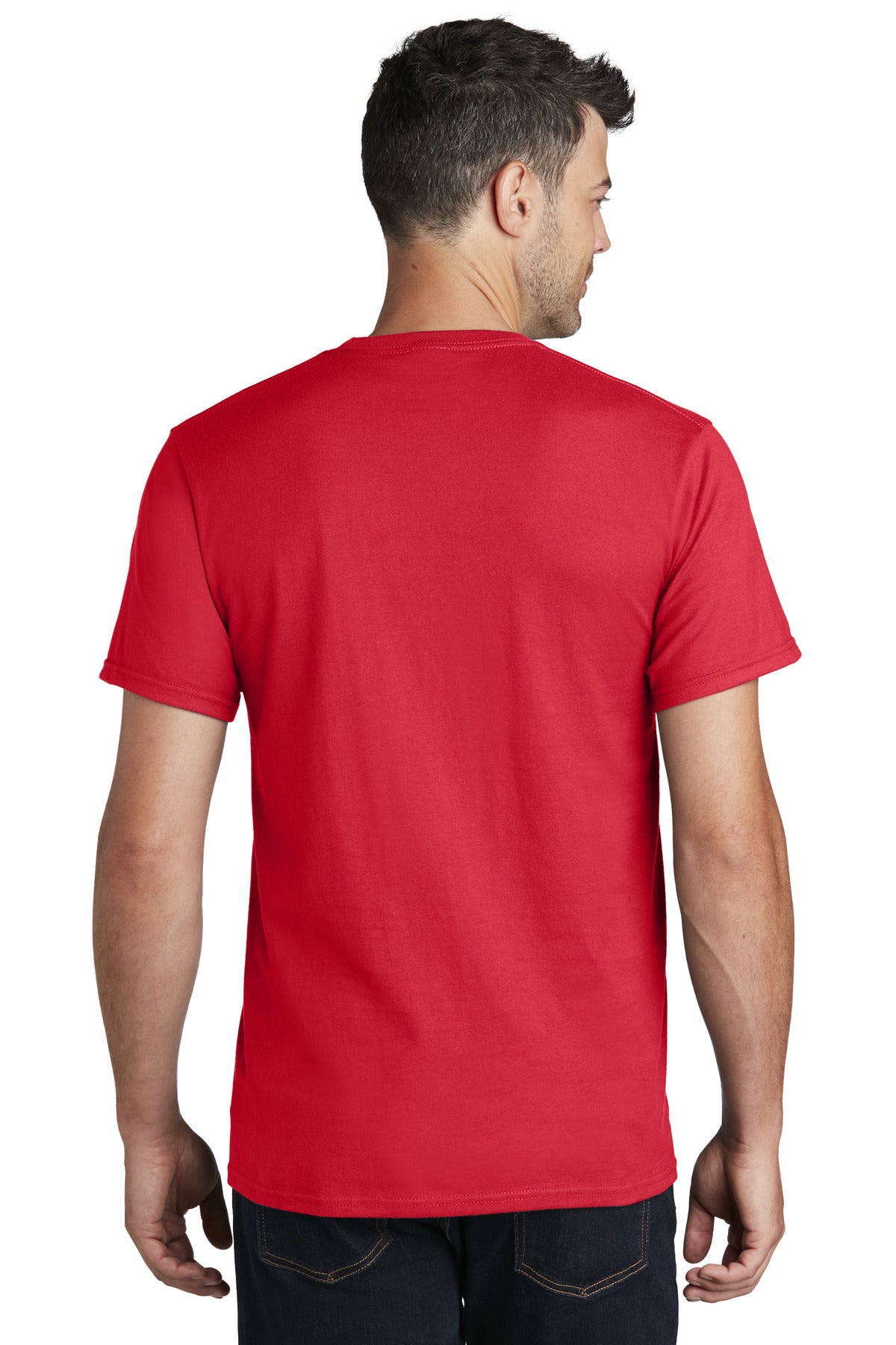 Port & Company Ring Spun Cotton Tee. PC150 Red