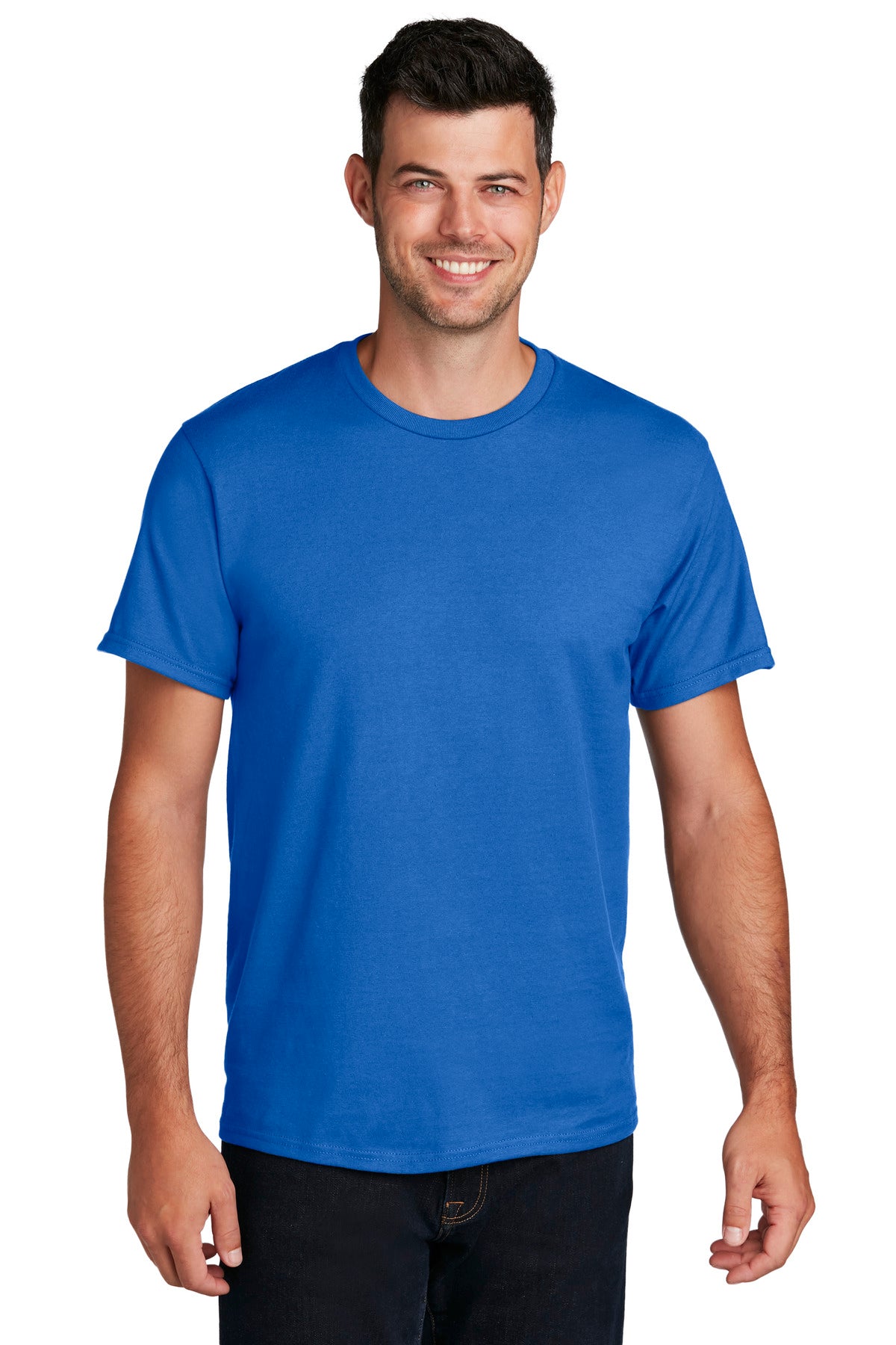 Port & Company Ring Spun Cotton Tee. PC150 Royal