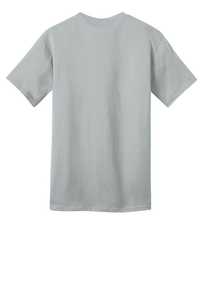 Port & Company Ring Spun Cotton Tee. PC150 Silver