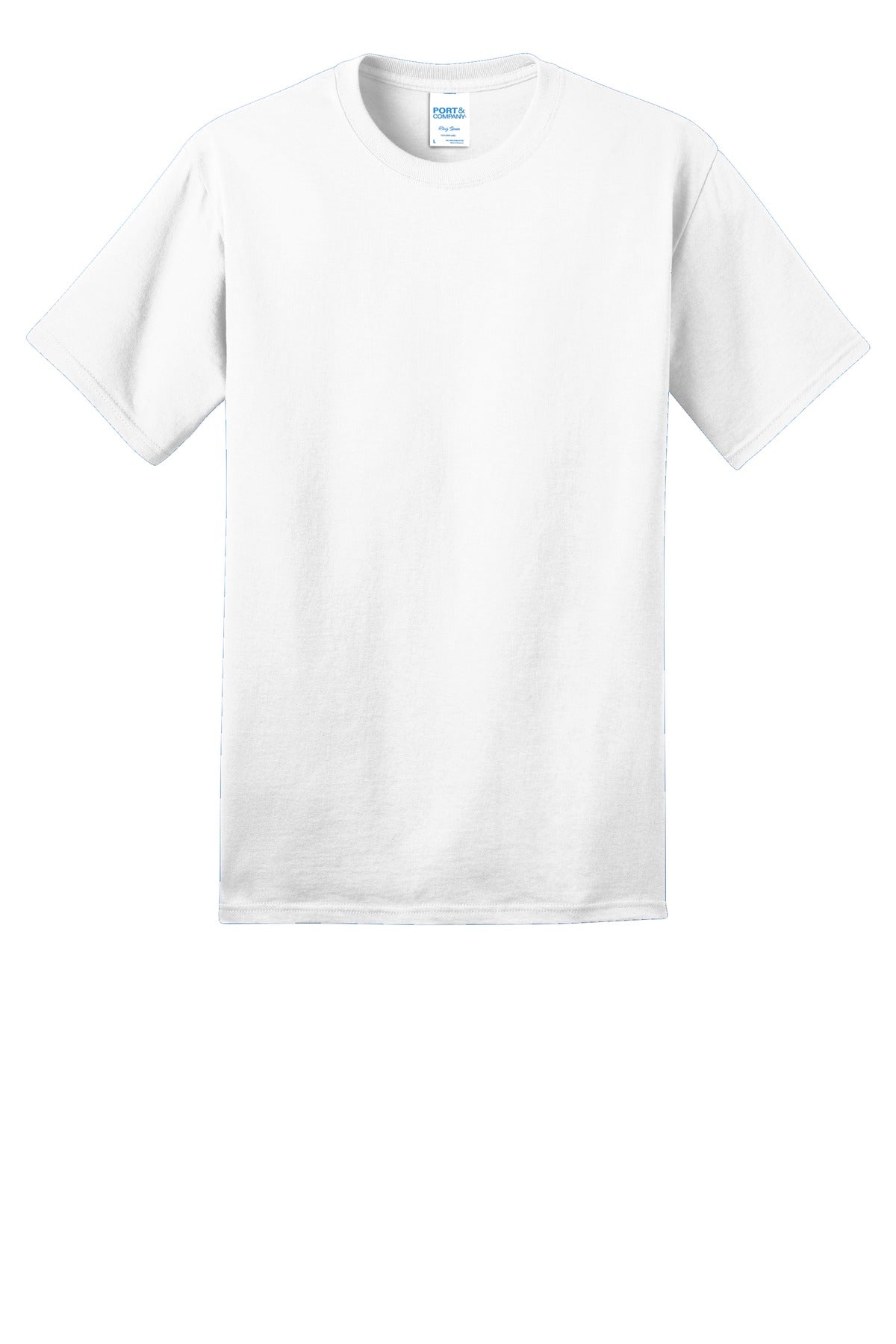 Port & Company Ring Spun Cotton Tee. PC150 White