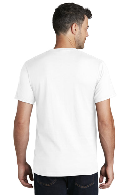 Port & Company Ring Spun Cotton Tee. PC150 White