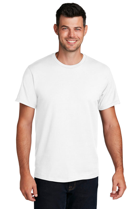 Port & Company Ring Spun Cotton Tee. PC150 White