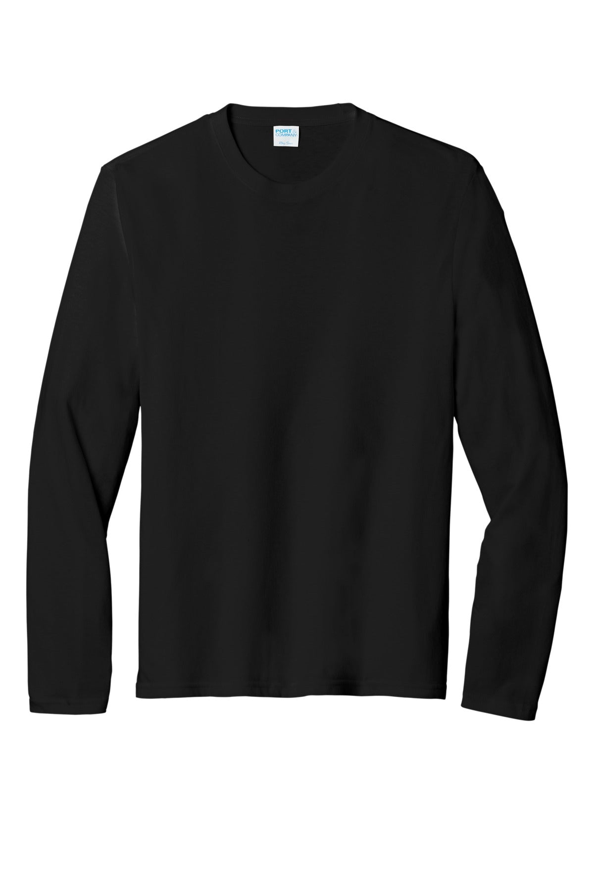 Port & Company Tri-Blend Long Sleeve Tee. PC330LS Black