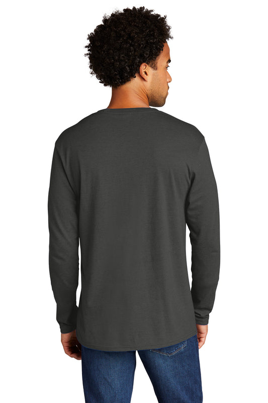 Port & Company Tri-Blend Long Sleeve Tee. PC330LS Coal Grey