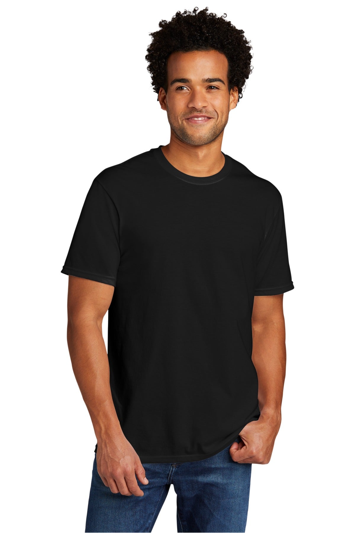 Port & Company Tri-Blend Tee. PC330 Black