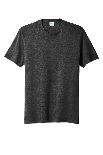 Port & Company Tri-Blend Tee. PC330 Black Heather