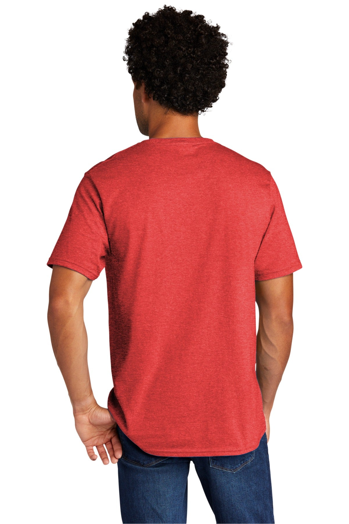 Port & Company Tri-Blend Tee. PC330 Bright Red Heather