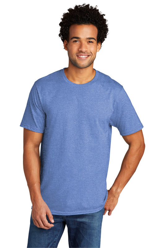 Port & Company Tri-Blend Tee. PC330 Carolina Blue Heather
