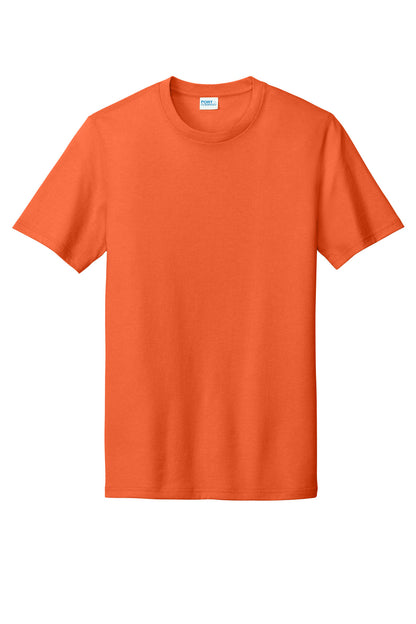 Port & Company Tri-Blend Tee. PC330 Deep Orange Heather