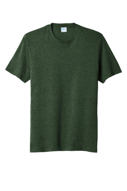 Port & Company Tri-Blend Tee. PC330 Forest Green Heather