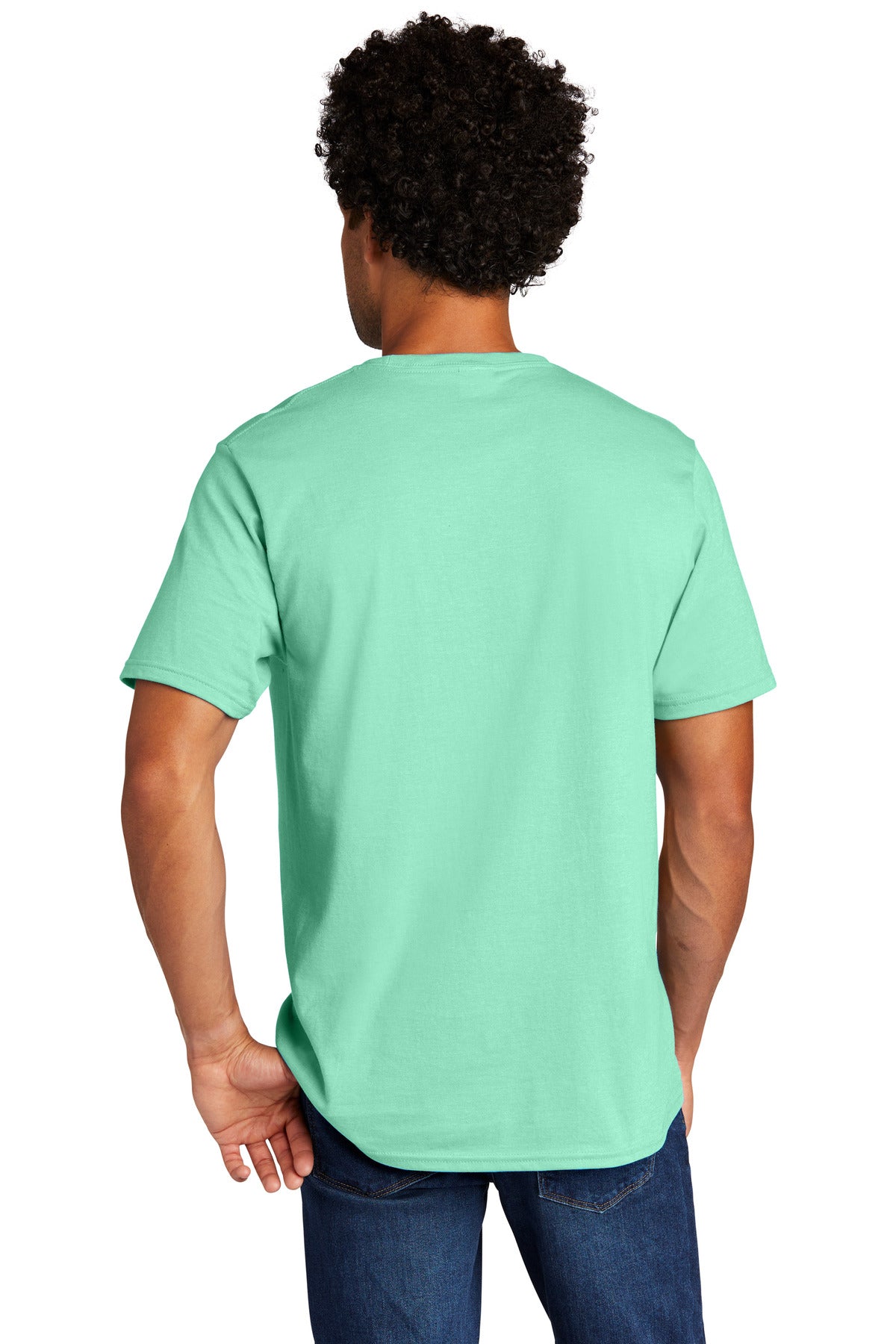 Port & Company Tri-Blend Tee. PC330 Heather Jadeite