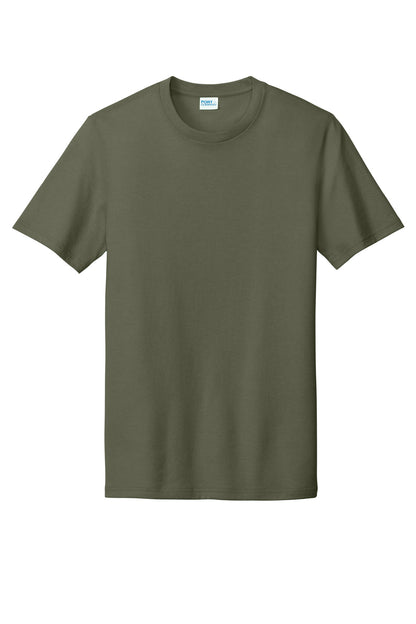Port & Company Tri-Blend Tee. PC330 Military Green Heather