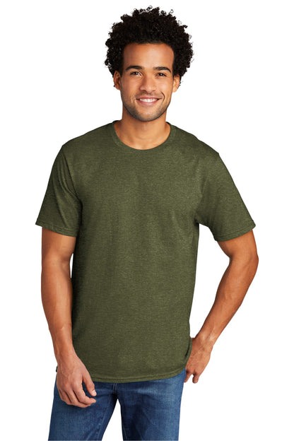 Port & Company Tri-Blend Tee. PC330 Military Green Heather