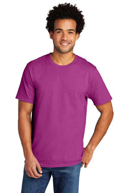 Port & Company Tri-Blend Tee. PC330 Raspberry Heather