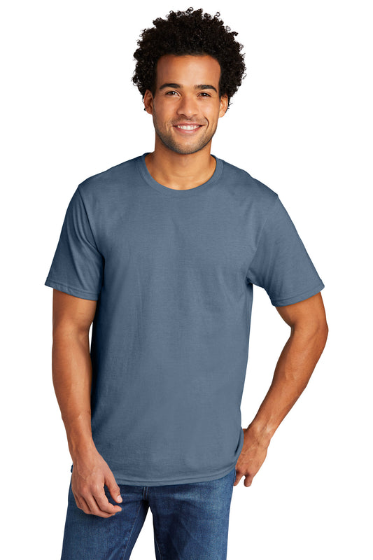 Port & Company Tri-Blend Tee. PC330 Steel Blue Heather