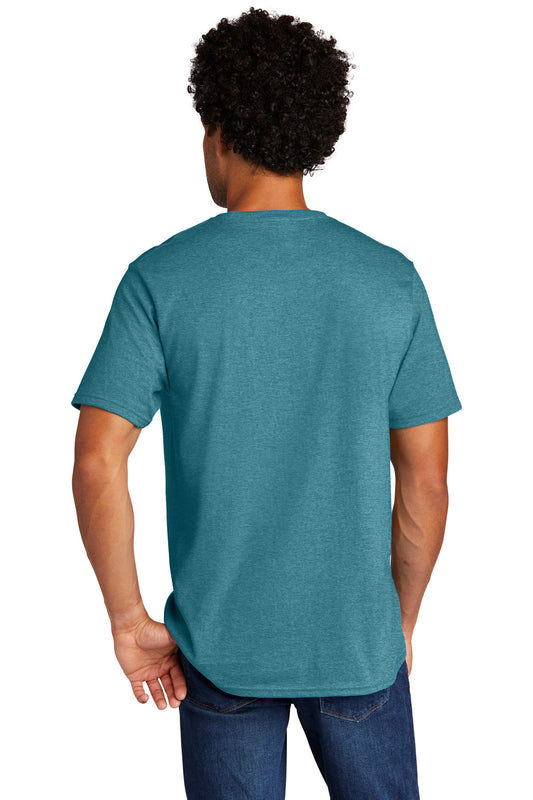 Port & Company Tri-Blend Tee. PC330 Vivid Teal Heather