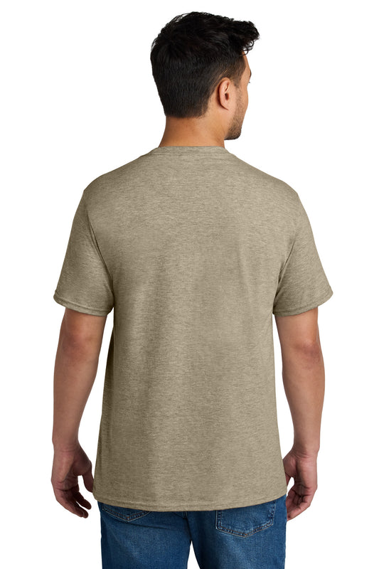 Port & Company CVC Tee PC340 Desert Tan Heather