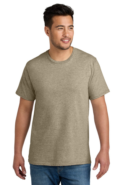 Port & Company CVC Tee PC340 Desert Tan Heather