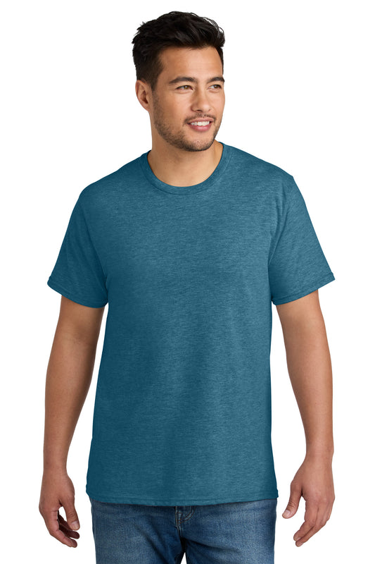 Port & Company CVC Tee PC340 Mountain Blue Heather