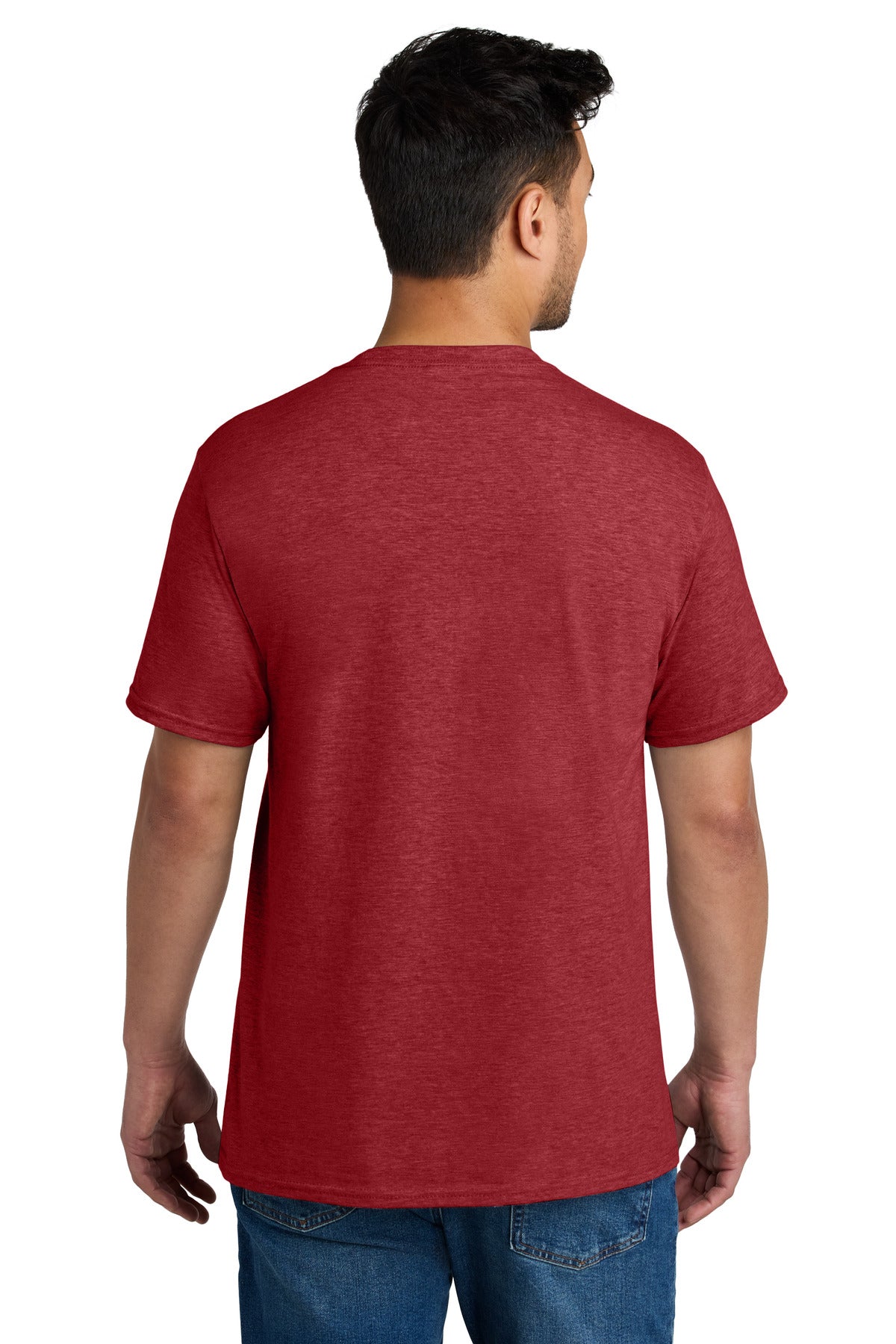 Port & Company CVC Tee PC340 Team Cardinal Heather