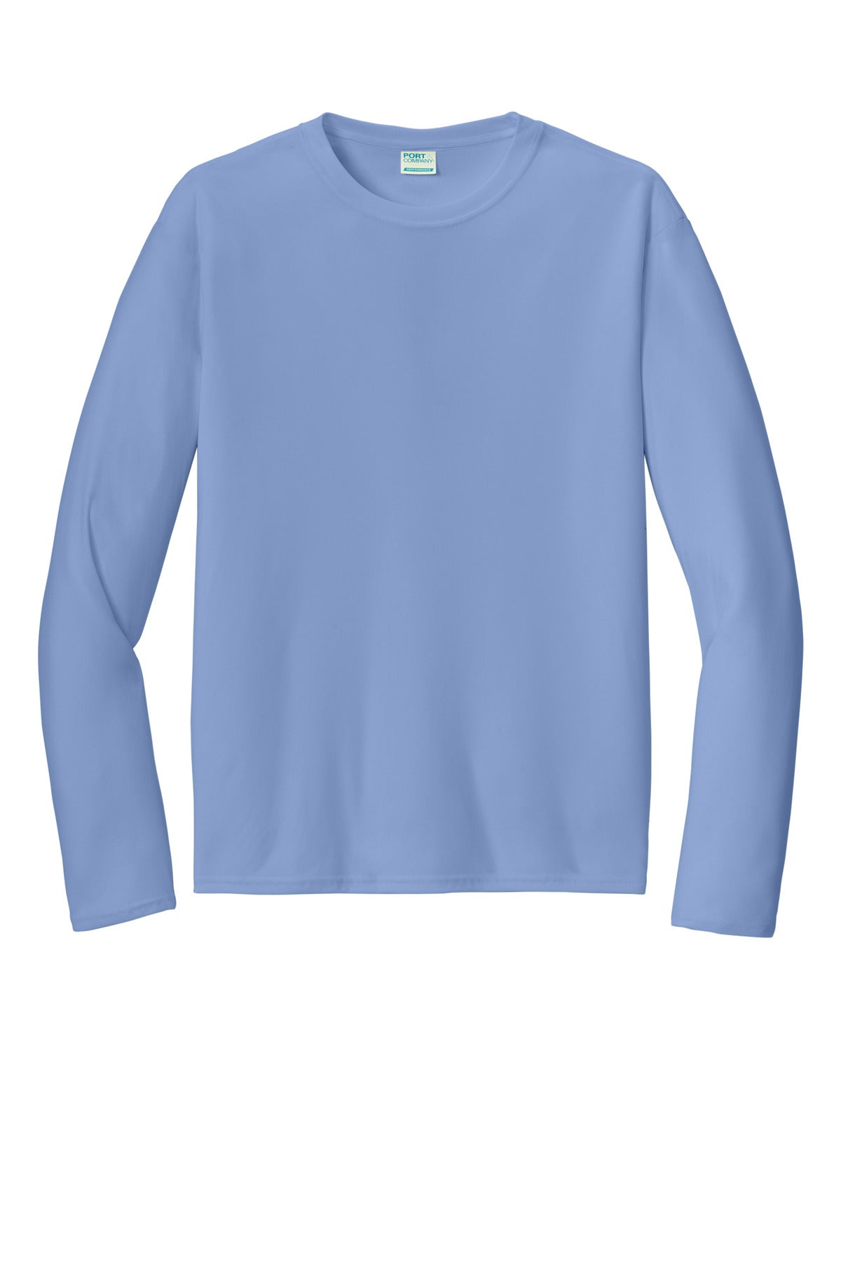Port & Company  Long Sleeve Performance Tee. PC380LS Carolina Blue