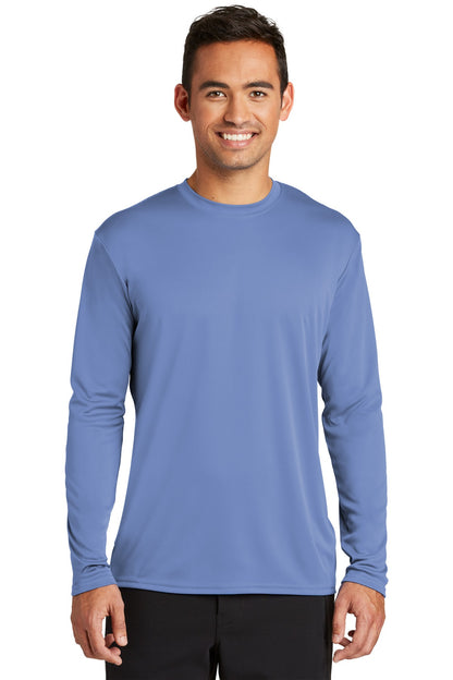 Port & Company  Long Sleeve Performance Tee. PC380LS Carolina Blue