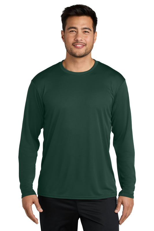 Port & Company  Long Sleeve Performance Tee. PC380LS Dark Green