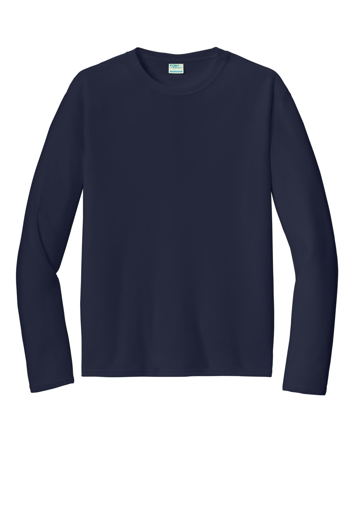 Port & Company  Long Sleeve Performance Tee. PC380LS Deep Navy