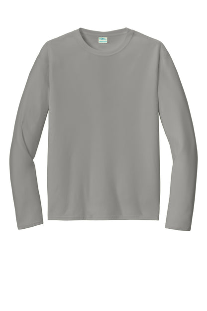 Port & Company  Long Sleeve Performance Tee. PC380LS Grey Concrete