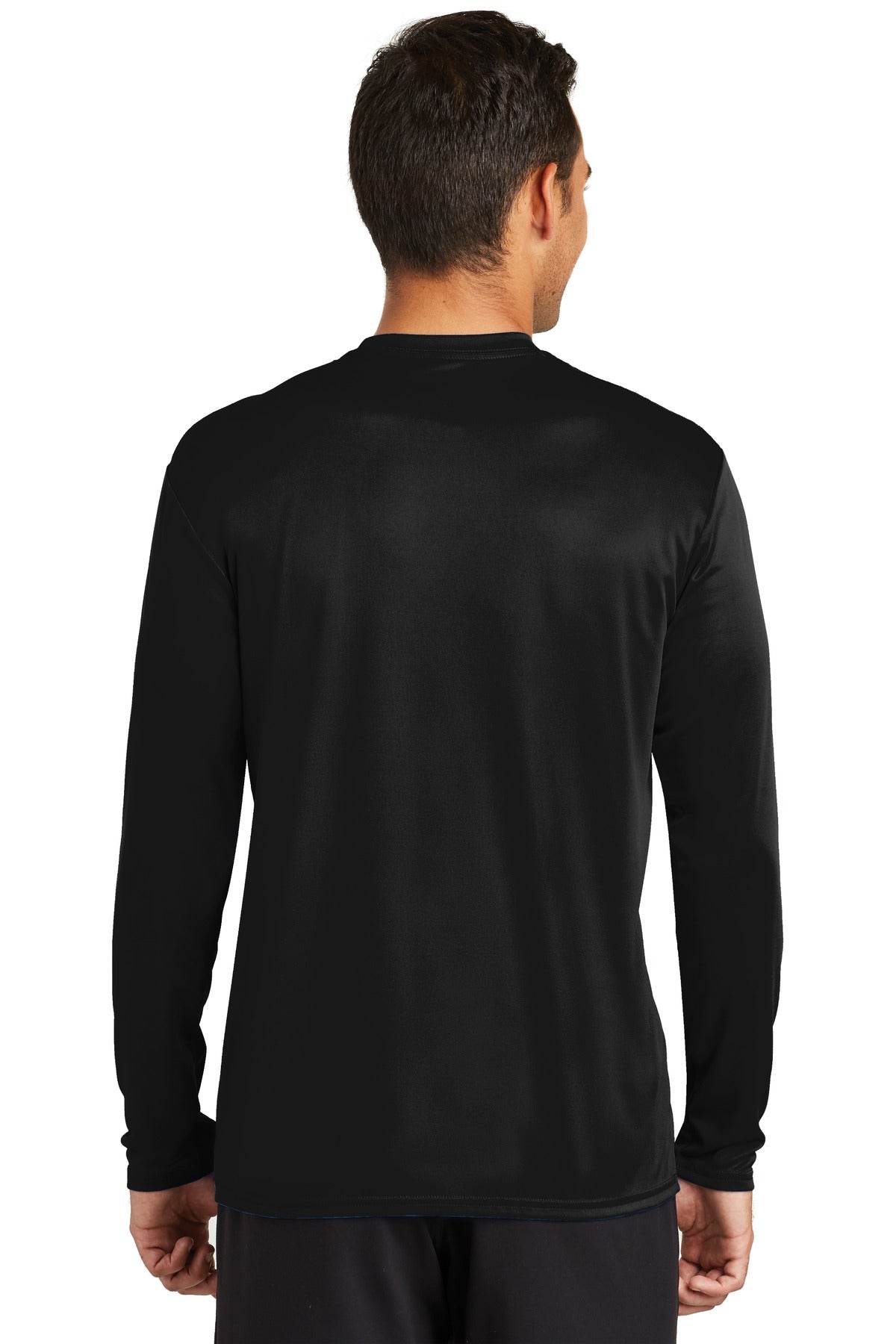 Port & Company  Long Sleeve Performance Tee. PC380LS Jet Black