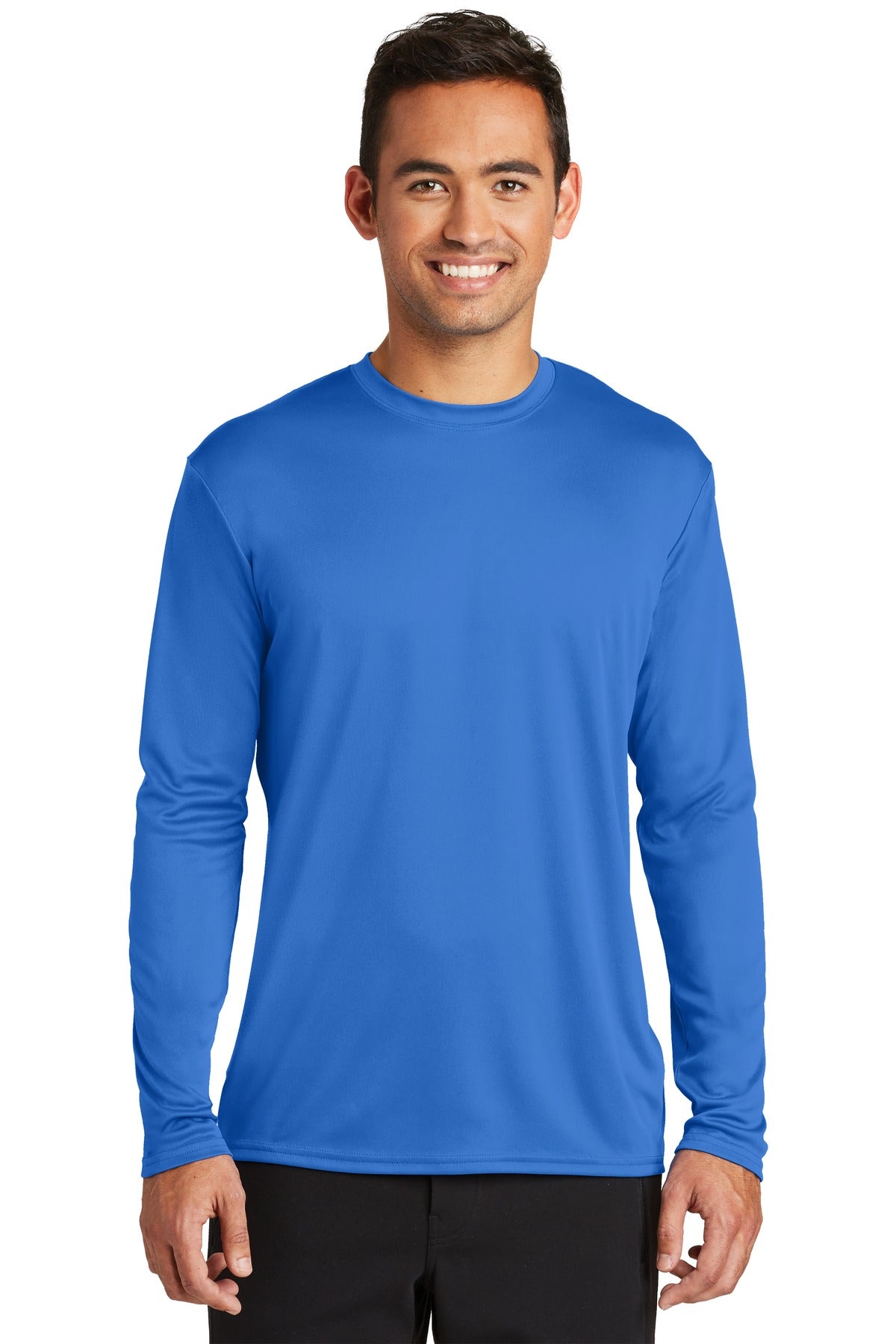 Port & Company  Long Sleeve Performance Tee. PC380LS Royal