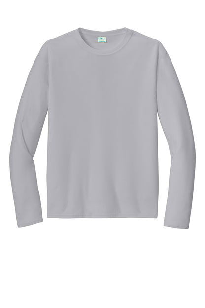 Port & Company  Long Sleeve Performance Tee. PC380LS Silver
