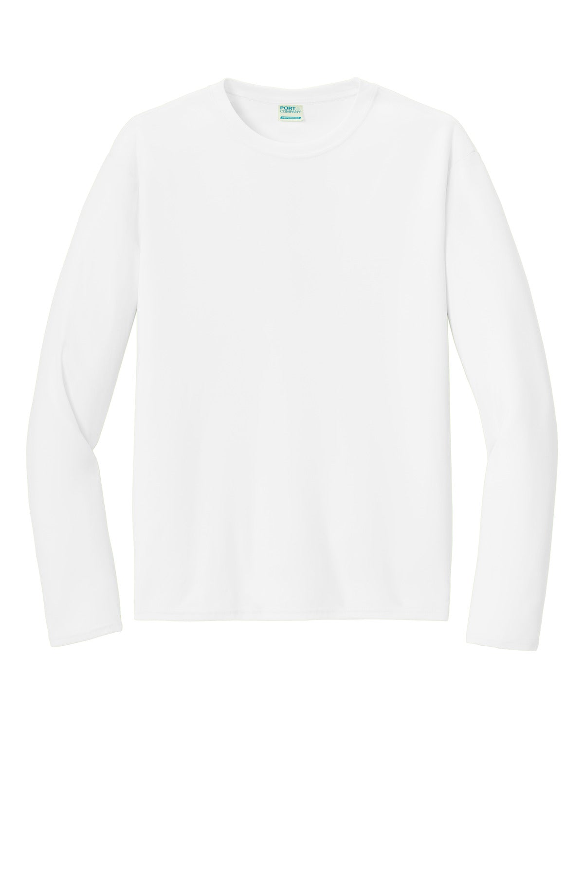 Port & Company  Long Sleeve Performance Tee. PC380LS White