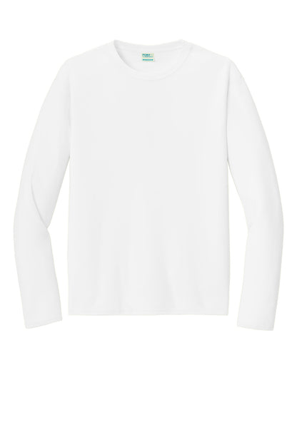 Port & Company  Long Sleeve Performance Tee. PC380LS White