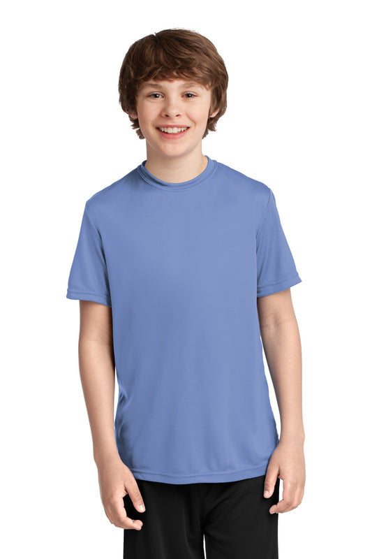Port & Company Youth Performance Tee. PC380Y Carolina Blue