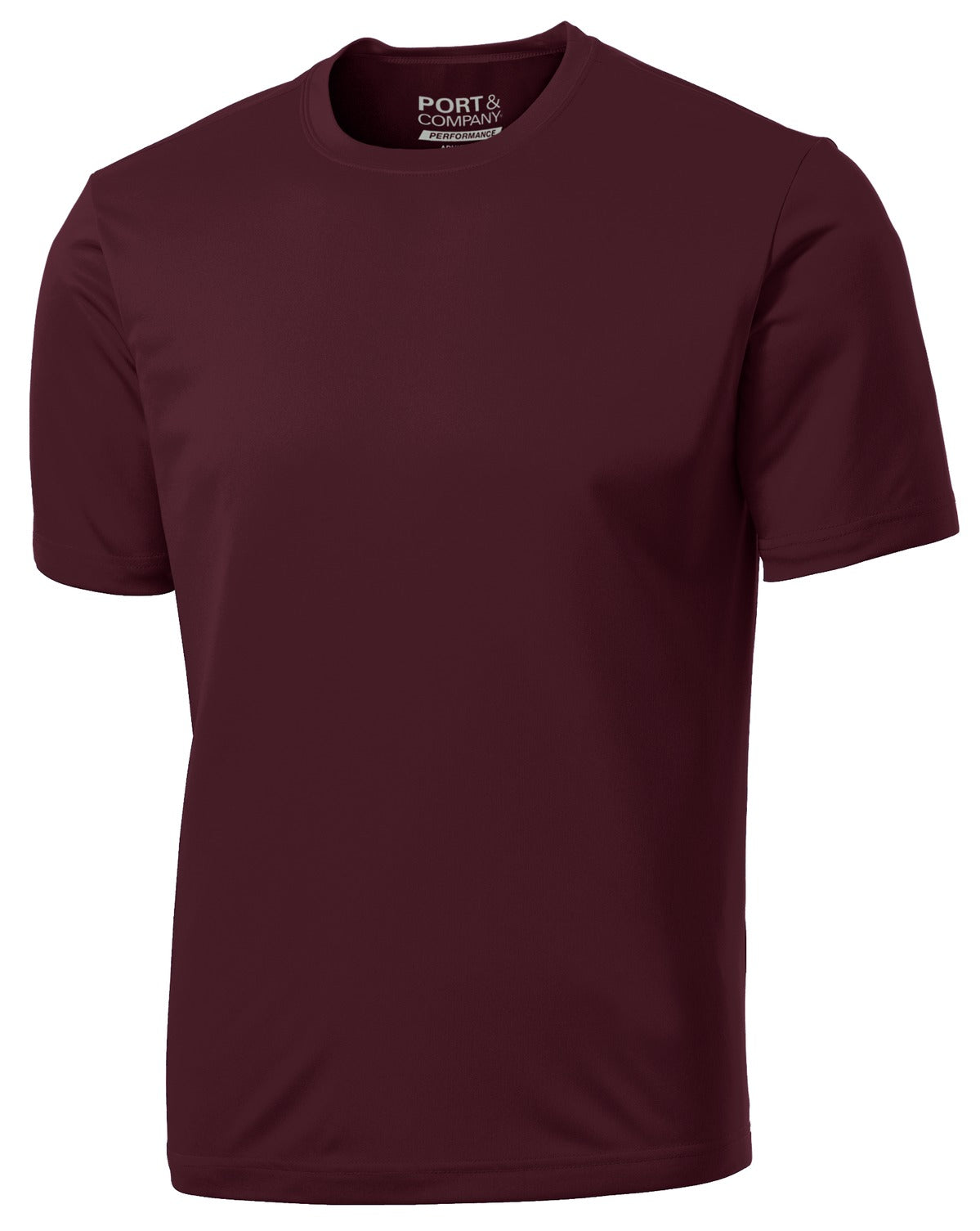 Port & Company Performance Tee. PC380 Athletic Maroon