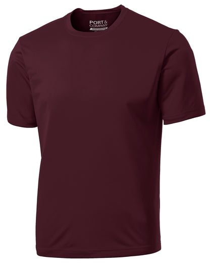 Port & Company Performance Tee. PC380 Athletic Maroon