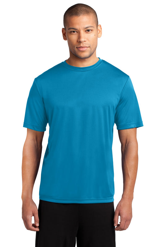Port & Company Performance Tee. PC380 Neon Blue
