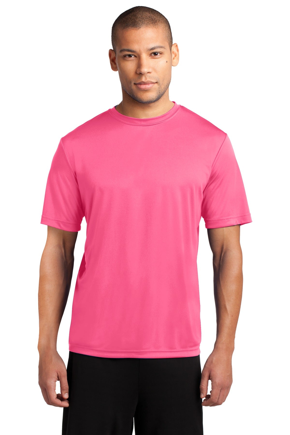 Port & Company Performance Tee. PC380 Neon Pink