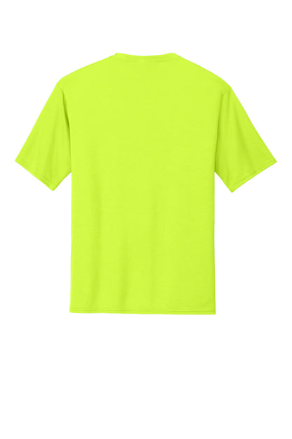 Port & Company Performance Tee. PC380 Neon Yellow