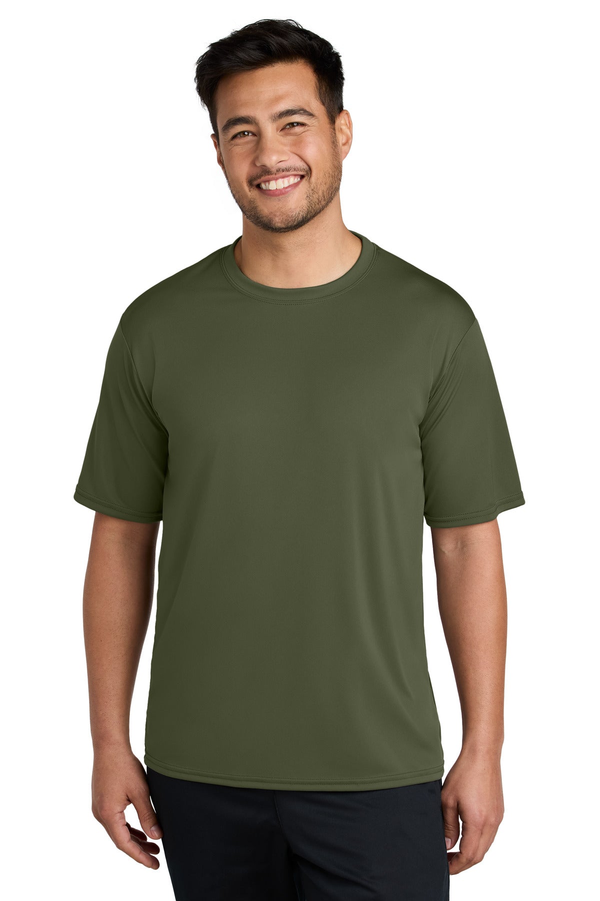Port & Company Performance Tee. PC380 Olive Drab Green