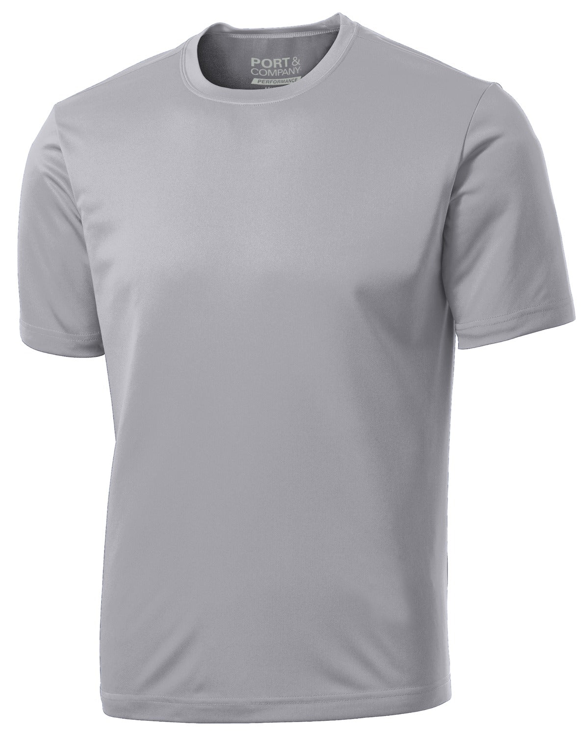 Port & Company Performance Tee. PC380 Silver